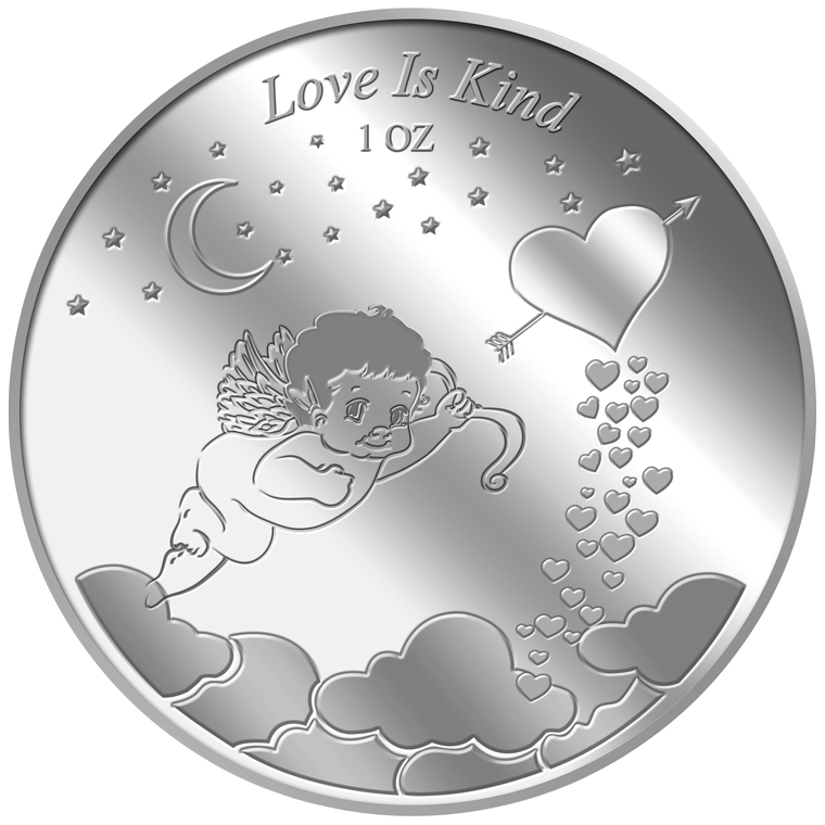 1oz Love is Kind Silver Medallion