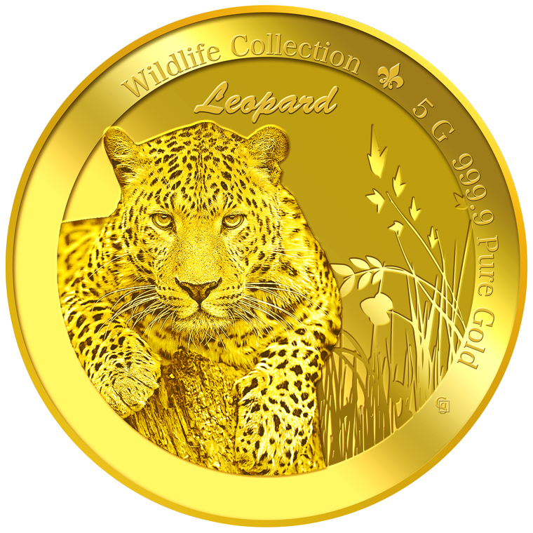 5g Leopard Gold Medallion