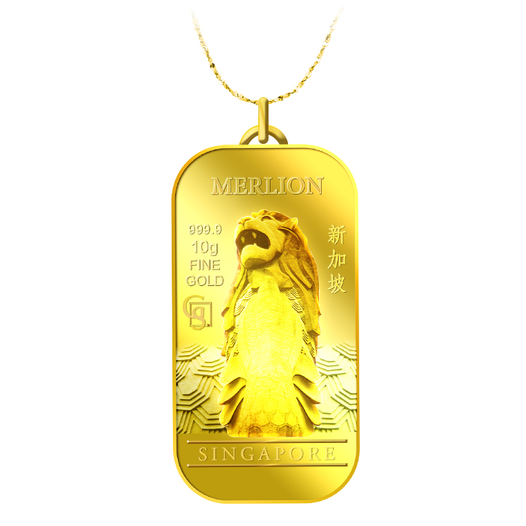 10g Singapore Merlion Pendant Buy Gold Silver in Singapore Buy