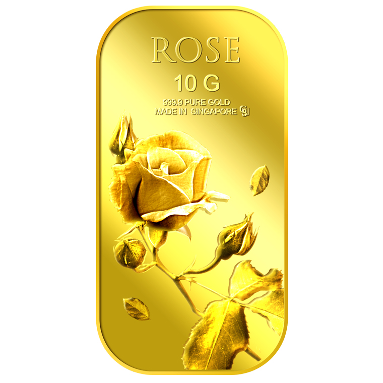 10g Small Rose Gold Bar 