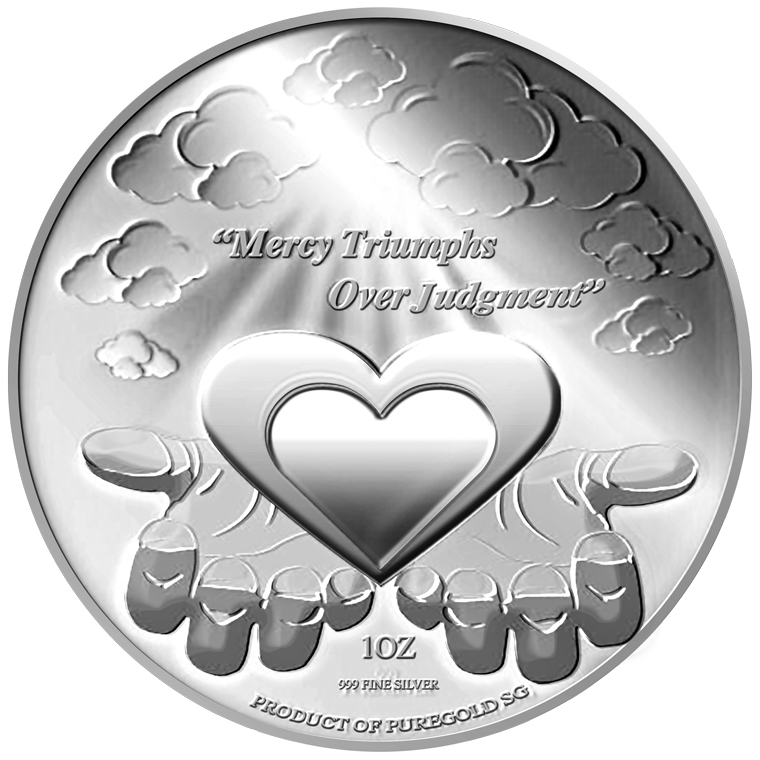 1oz Mercy Triumphs Over Judgment Silver Medallion (3RD LAUNCH)