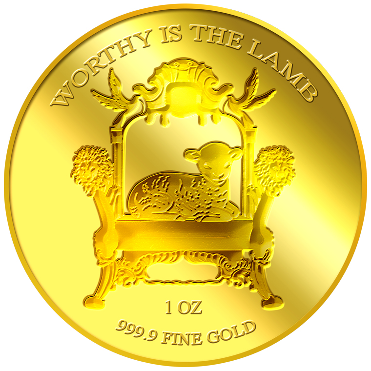 1oz Worthy is the Lamb Gold Medallion (7TH LAUNCH)