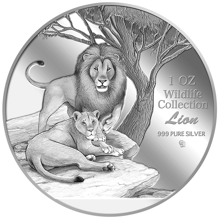 1oz Lion Silver Medallion