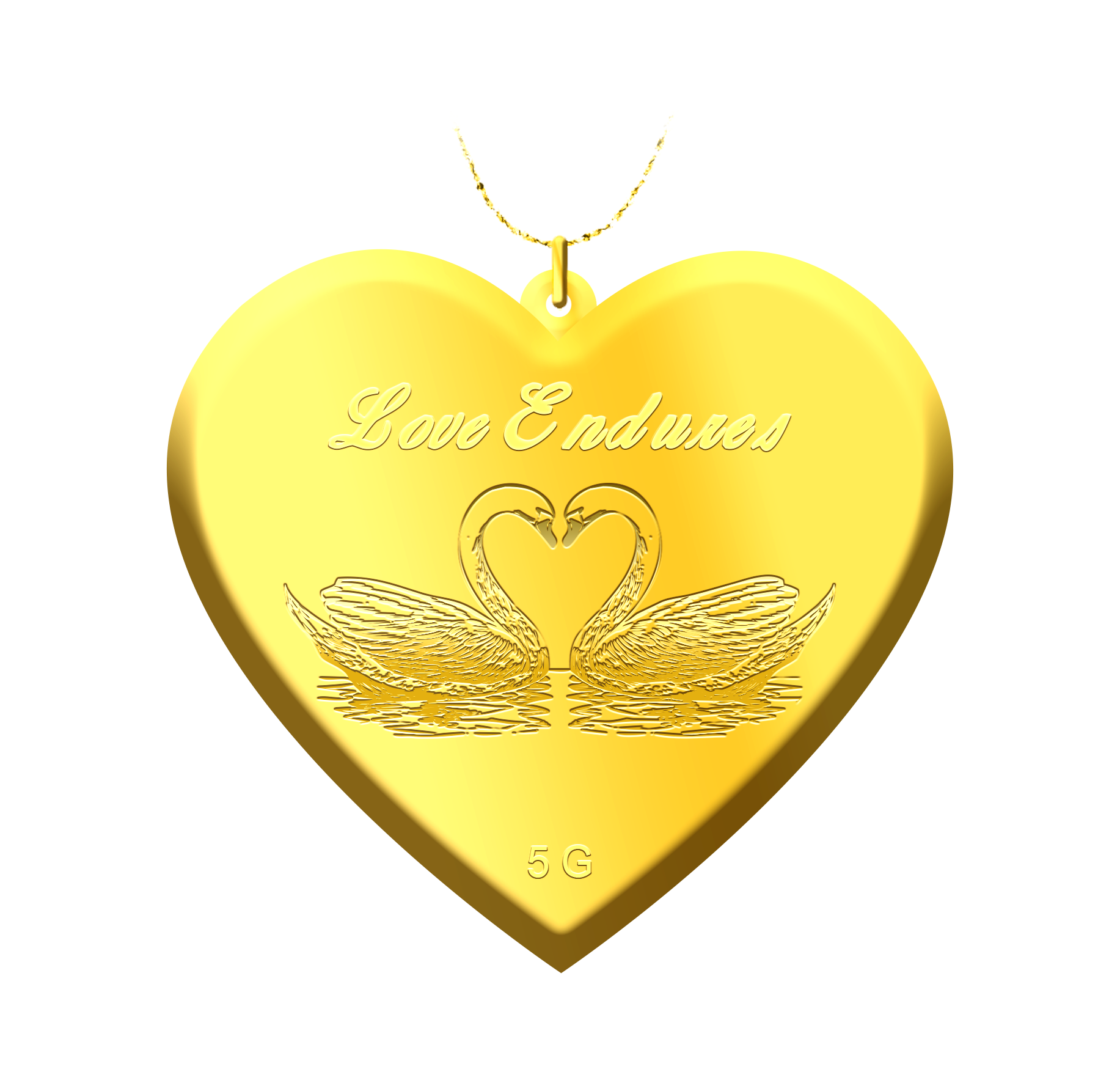 5g Love Endures Gold Pendant