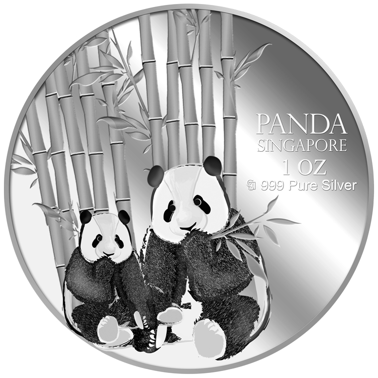 1oz SG Giant Panda (S1) Silver Medallion