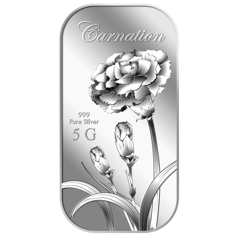 5g Carnation Silver Bar 