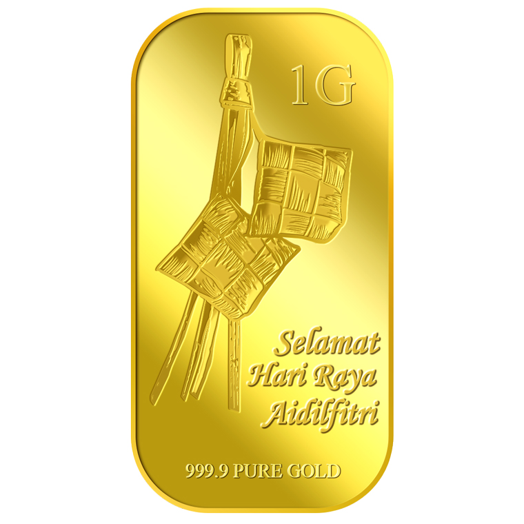 1g 2018 Hari Raya Ketupat Gold Bar