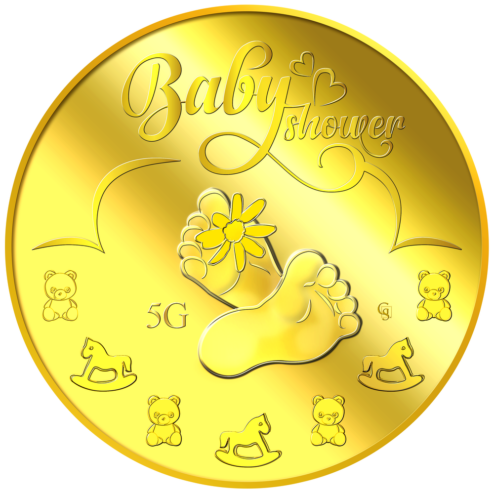 5g Baby Shower Gold Medallion (Coming Soon)