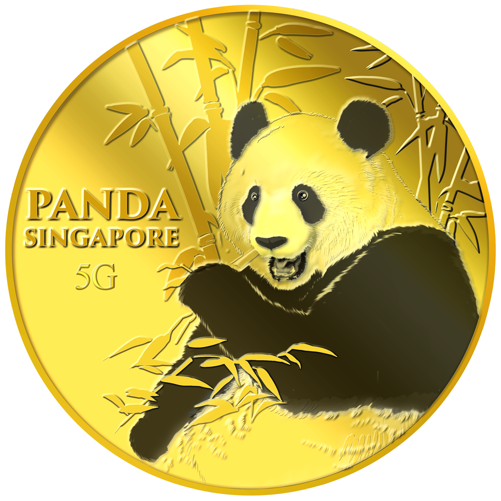 5g SG Giant Panda (Series 3) Gold Medallion (Coming Soon)