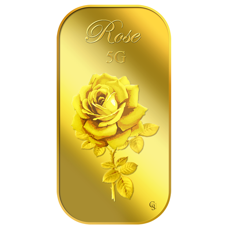 5g Big Rose (Series 2) Gold Bar