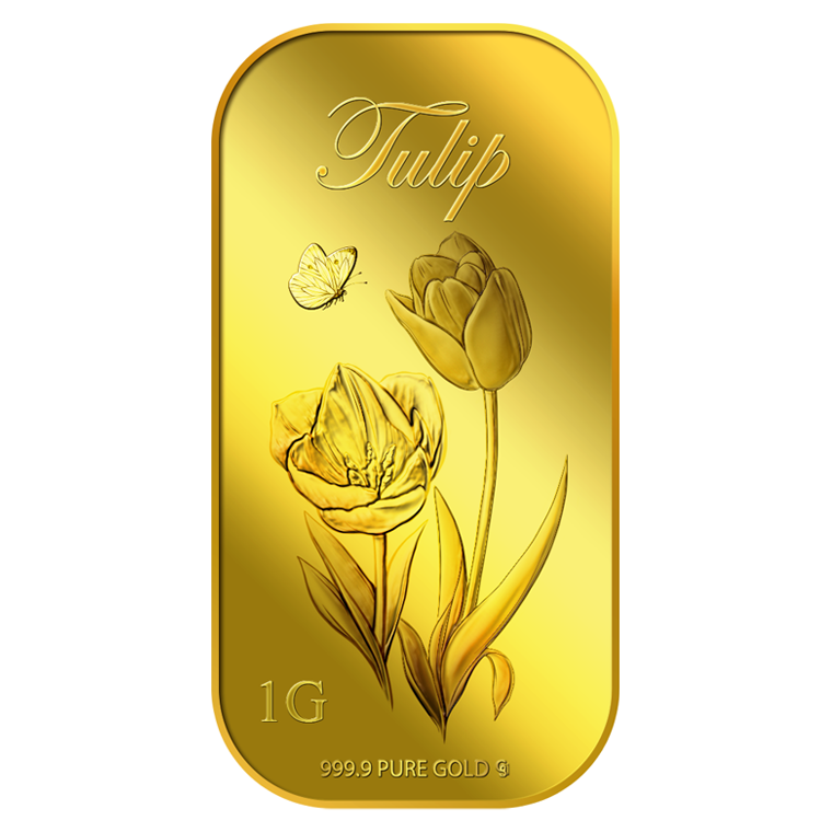 1g Tulip (Series 2) Gold Bar