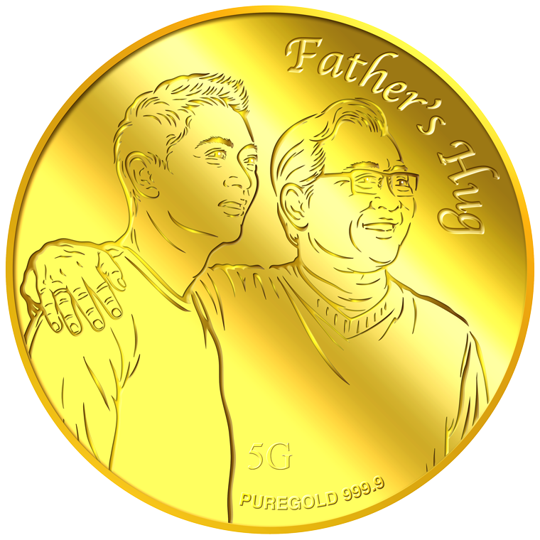 5g 2025 Father's Hug Gold Medallion (Coming Soon)