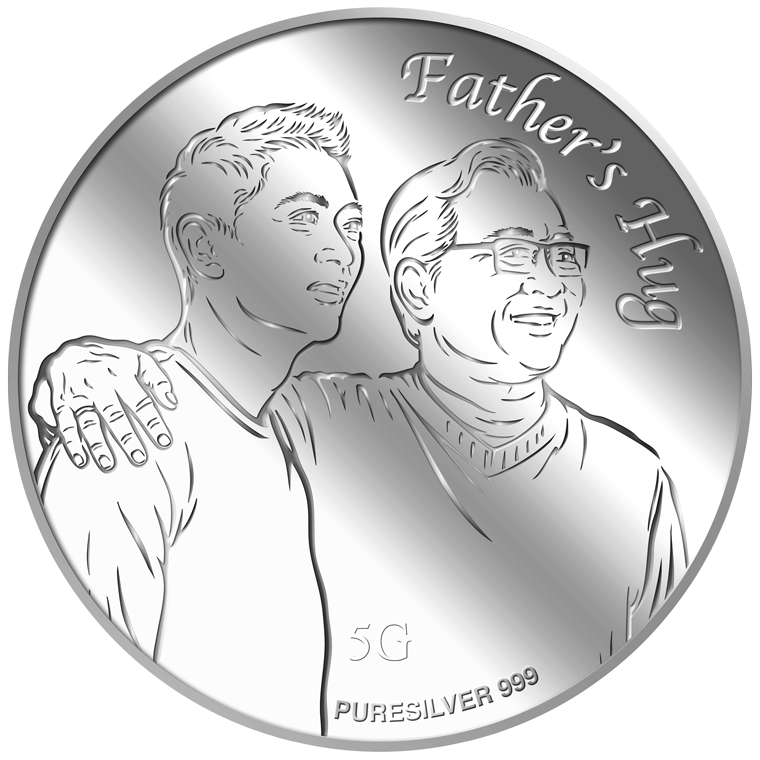 5g 2025 Father's Hug Silver Medallion (Coming Soon)