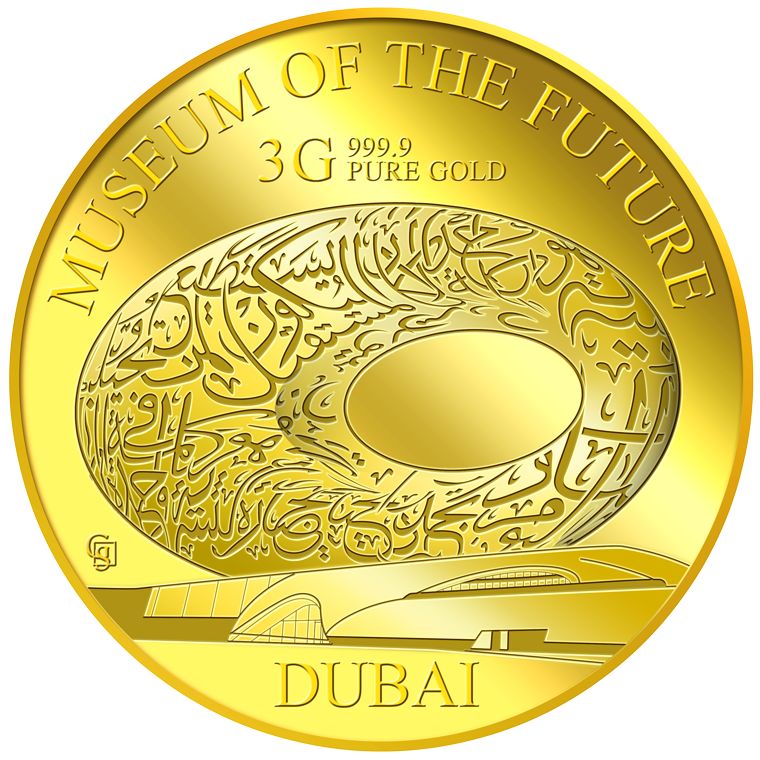 3g Museum of the Future Gold Medallion
