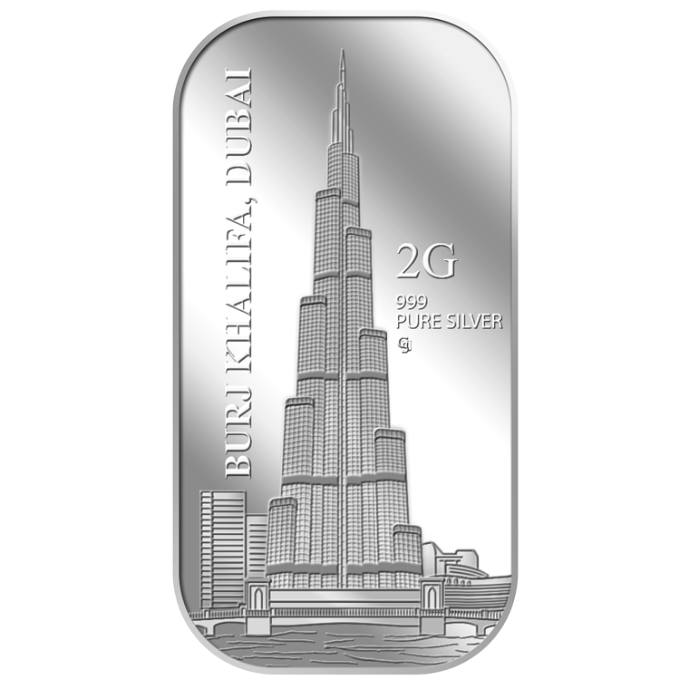2g Burj Khalifa Silver Bar