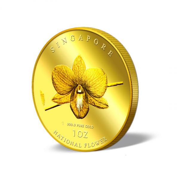 1Oz SG National Flower Gold Medallion | Buy Gold Silver in Singapore | Buy  Silver Singapore Online | Gold Price - Gold & Silver Store